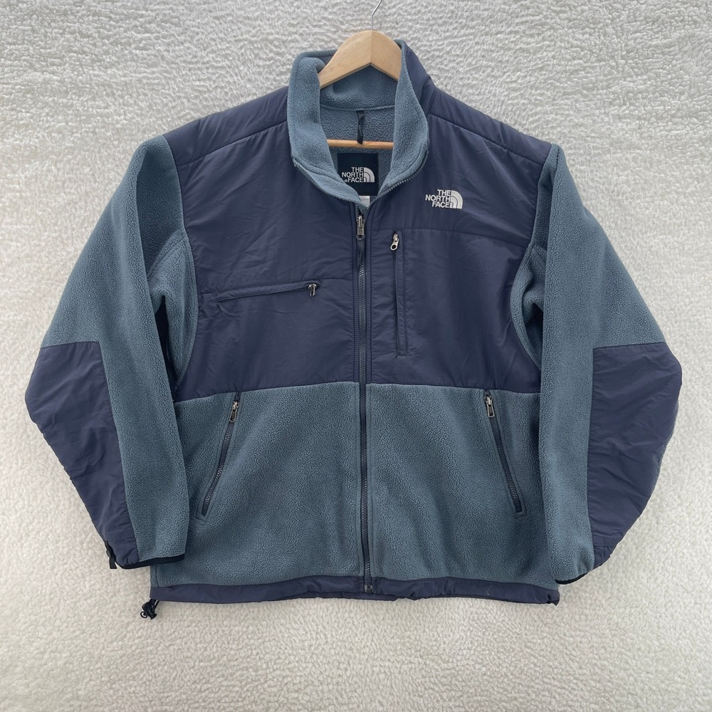 The North Face Jacket Mens Large Blue Denali Fleece Hiking Outdoor Gorpcore Fall